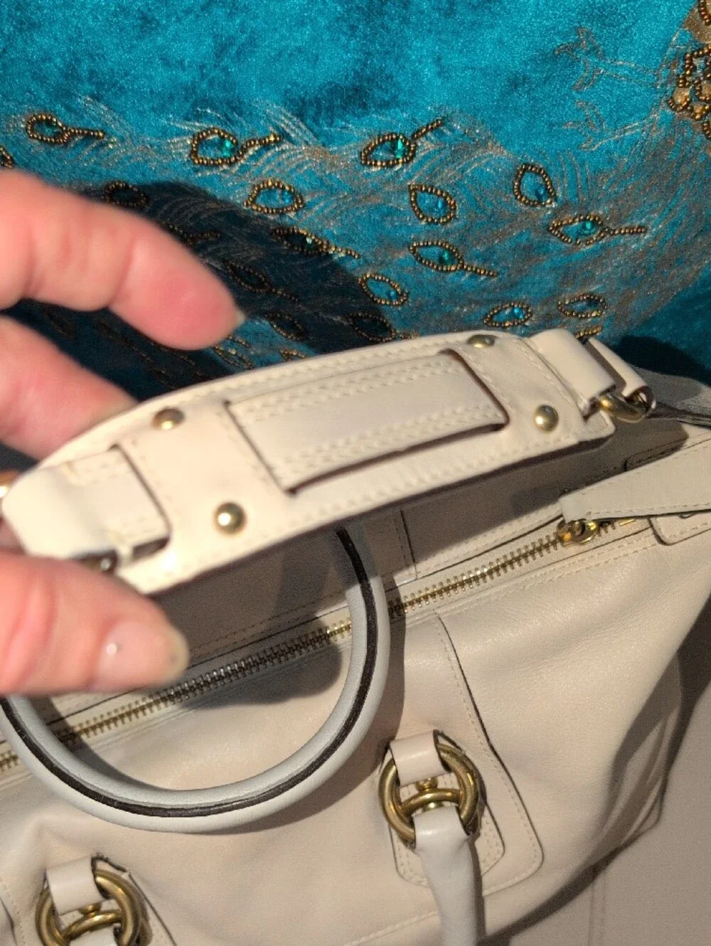 Coach Madison Sabrina Satchel Crean Leather #12937 Vintage